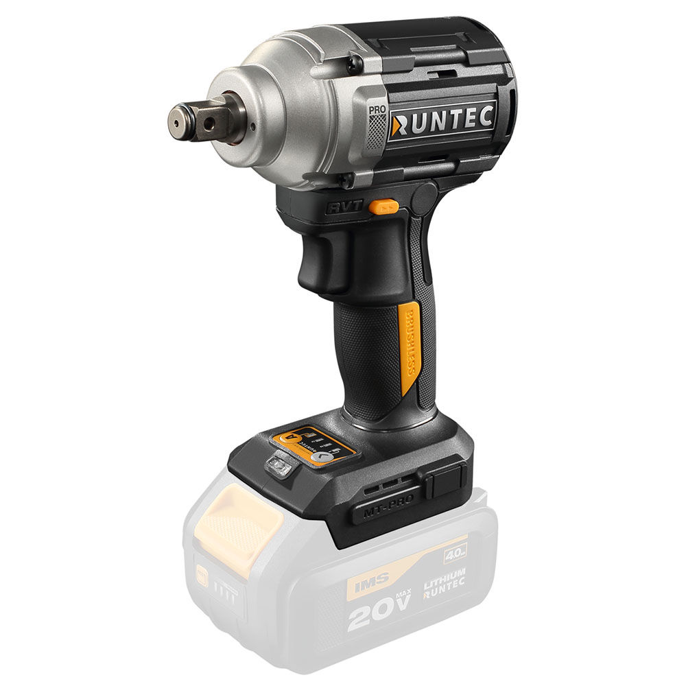 Гайковерт ударный аккумуляторный RUNTEC PRO 1/2, 20В, 500Нм, RUNTEC, RT-IW500W