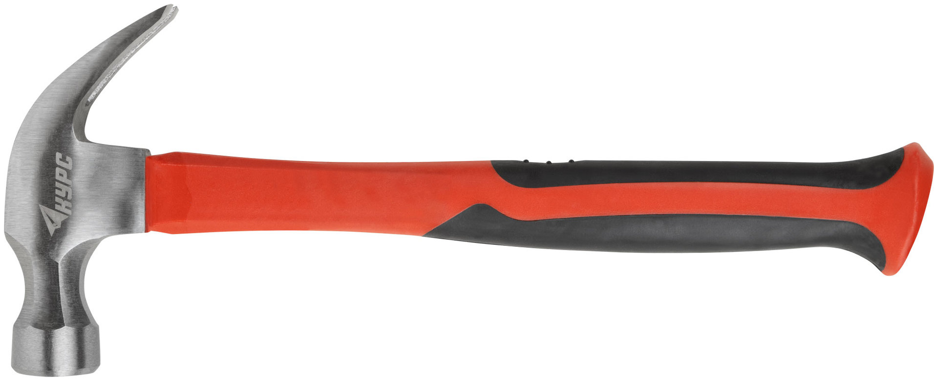 Молоток-гвоздодер, фиберглассовая усиленная ручка 27 мм, 450 гр. (44771)