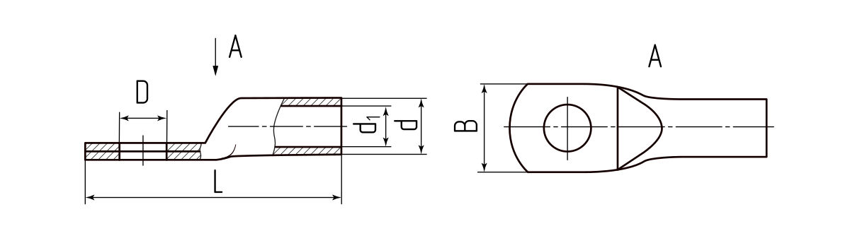 Наконечник кабельный ТМЛ(DIN) 240-16 (КВТ) (58673)
