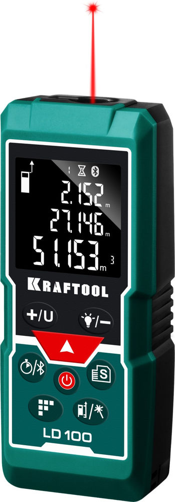 Дальномер лазерный 5 см - 100 м LD-100 KRAFTOOL 34765
