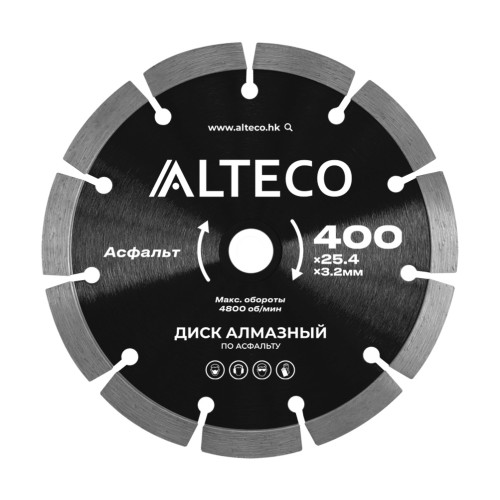Диск алмазный по асфальту 400*25,4 ALTECO, шт