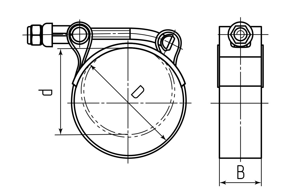 Хомут силовой SR 175-187/W2 ROBUST (Fortisflex) (80592)