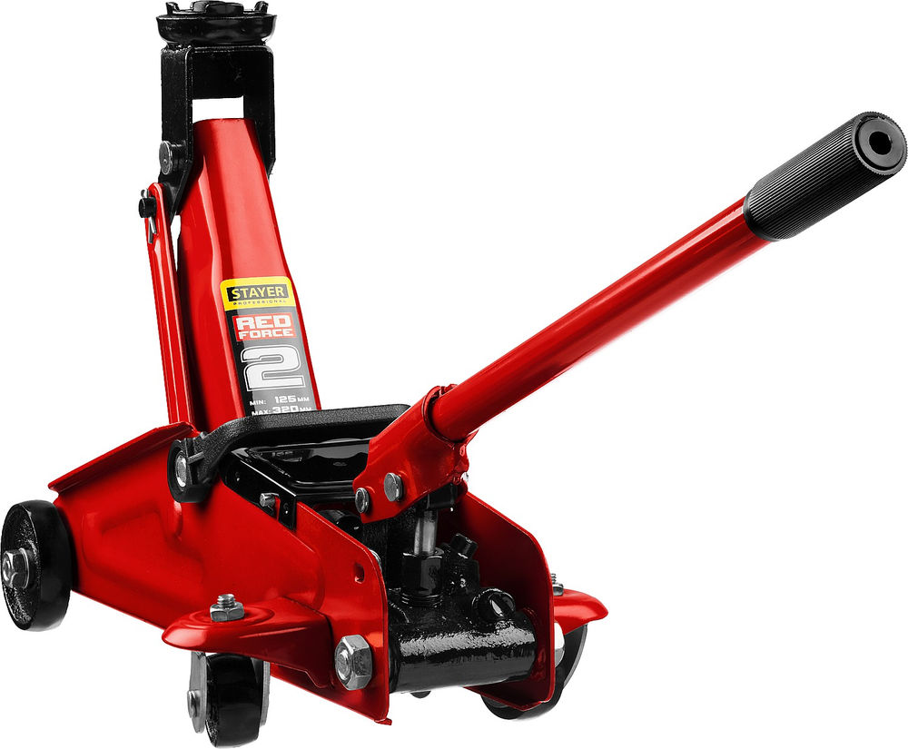 Домкрат подкатной 2 т, 125 - 320 мм для легковых а/м R-22 RED FORCE Professional STAYER 43152-2