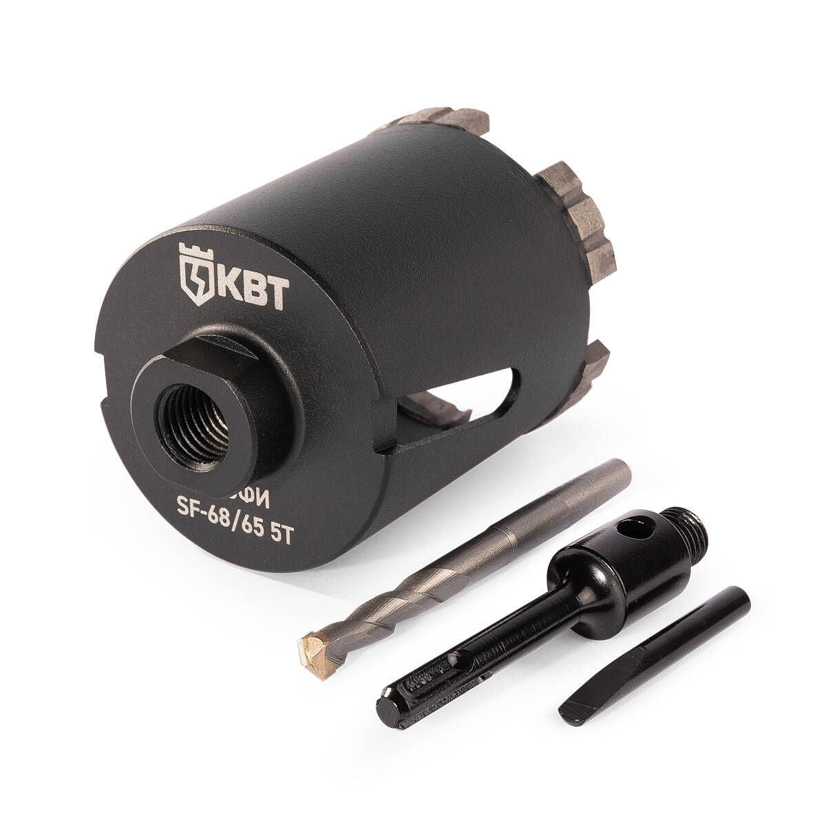Коронка SF-68/65 5T с адаптером SDS-Plus серия ПРОФИ (КВТ) (102560)