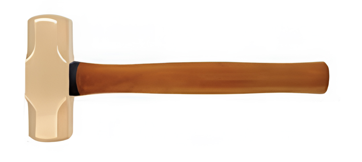 Кувалда тупоносая 2,2 кг AlCu рукоятка дерево искробезопасная 191B-1014, HORTZ