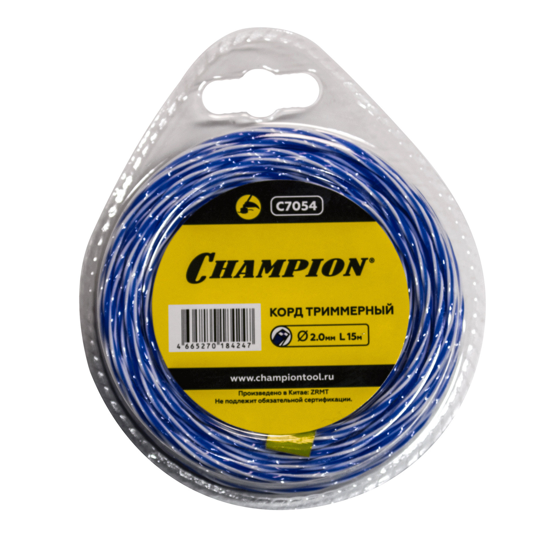Корд трим.CHAMPION Sky-cutter 2.0мм* 15м (витой квадрат) (C7054)