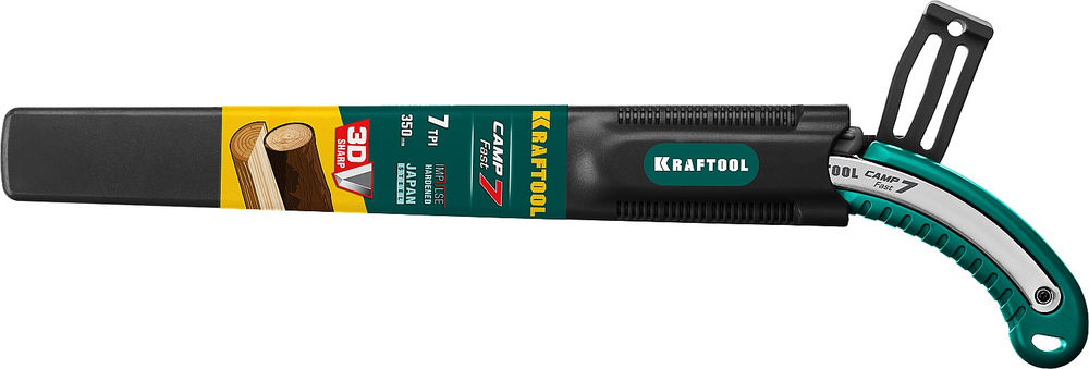 Ножовка 350 мм для быстрого реза сырой древесины Camp Fast 7 KRAFTOOL 15216