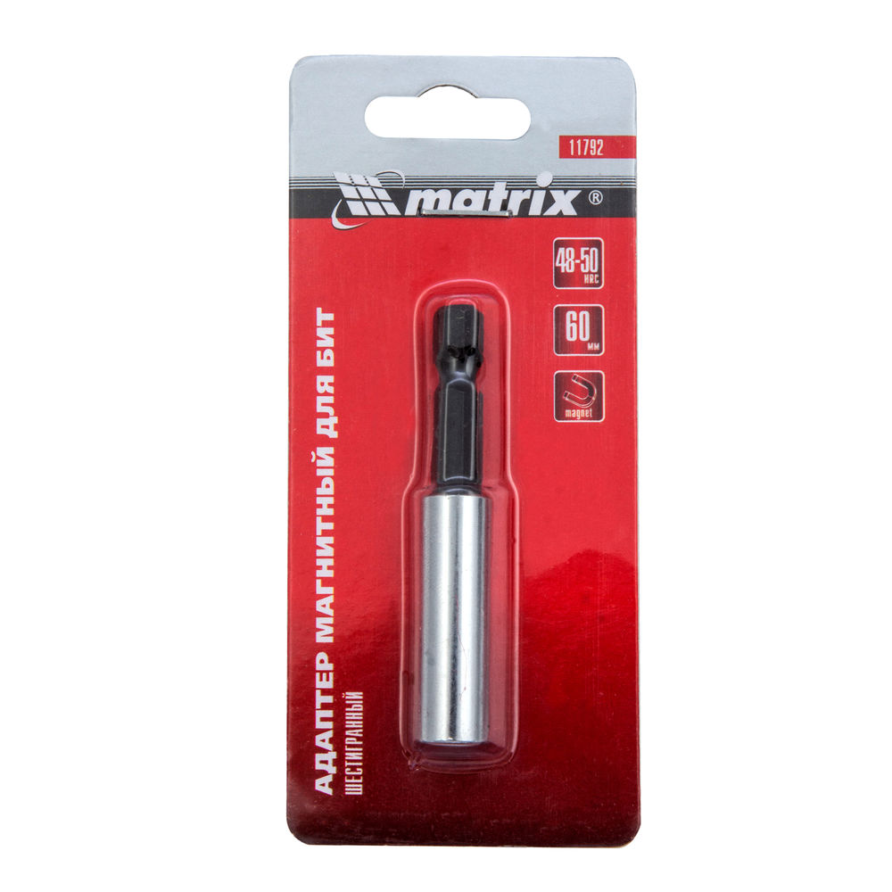 Адаптер магнитный для бит, шестигранный, 1 шт. Matrix (11792)