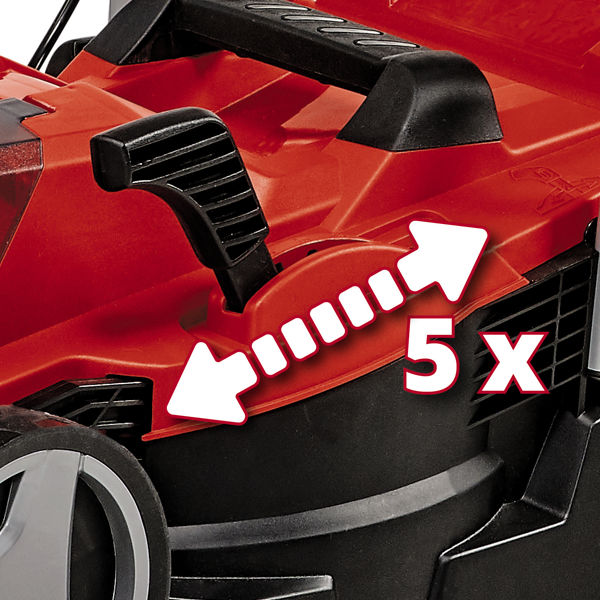 Газонокосилка акк Einhell PXC GE-CM 18/33 Li,18В,BL,1х4.0Ач,25-65мм,30л (3413260)