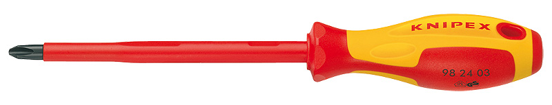Отвёртка VDE Phillips PH4 x 200 мм, длина 320 мм, диэлектрическая (KN-982404)