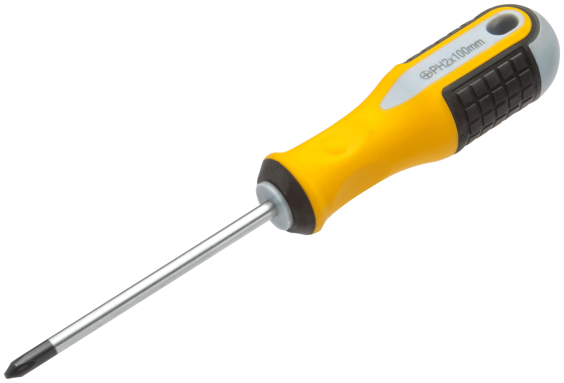 Отвертка Старт, CrV сталь, прорезиненная ручка 6х100 мм РН2 (55177)