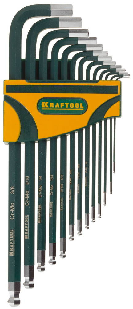 Набор ключей имбусовых длинных, 13 шт KRAFTOOL 27444-H13