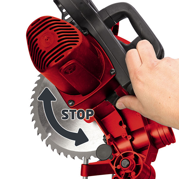 Пила торцовочная Einhell TC-MS 2112, 1600Вт, диск 210х30мм х48зб,пропил 120х55мм (4300295)