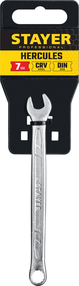Ключ гаечный комбинированный 7 мм HERCULES Professional STAYER 27081-07