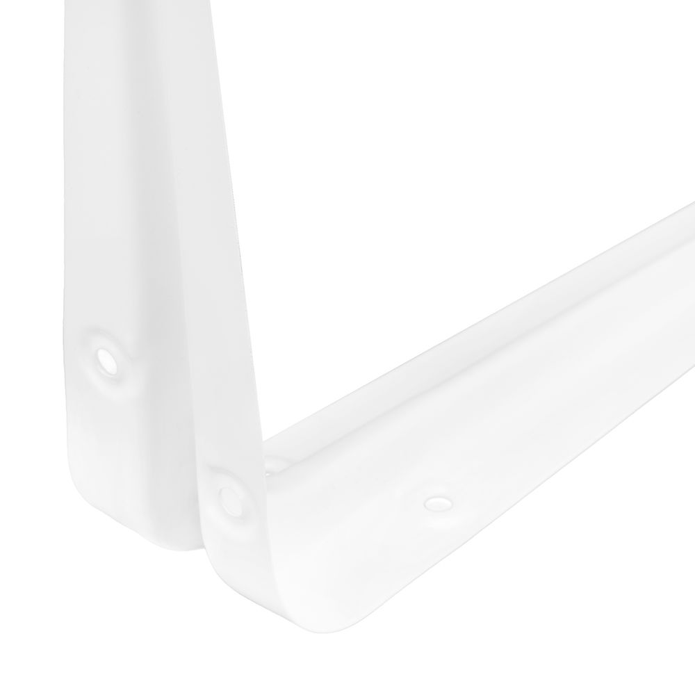 Кронштейн угловой с ребром, 150х200 мм, белый Сибртех (93952)