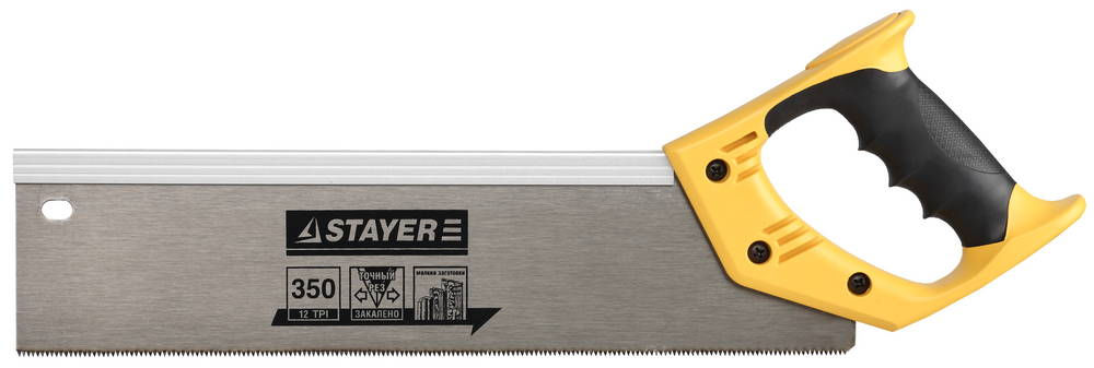 Ножовка для стусла Cobra 12, 350 мм, c обушком STAYER Professional 15365-35