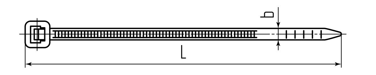 Стяжка нейлоновая КСС «MULTILOCK» 8х500 (бел) (100шт) (Fortisflex) (102314)