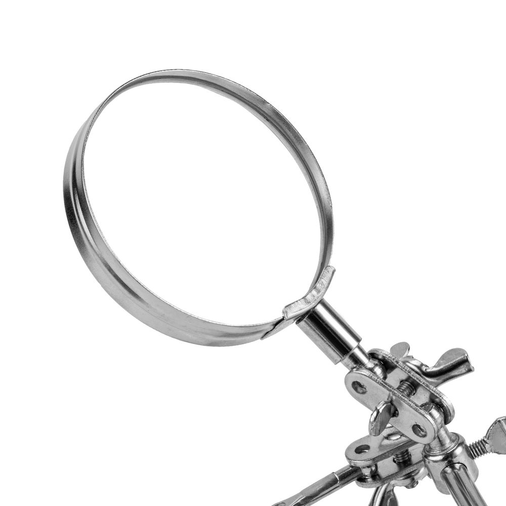 Зажим для пайки Третья рука с лупой Sparta (914605)