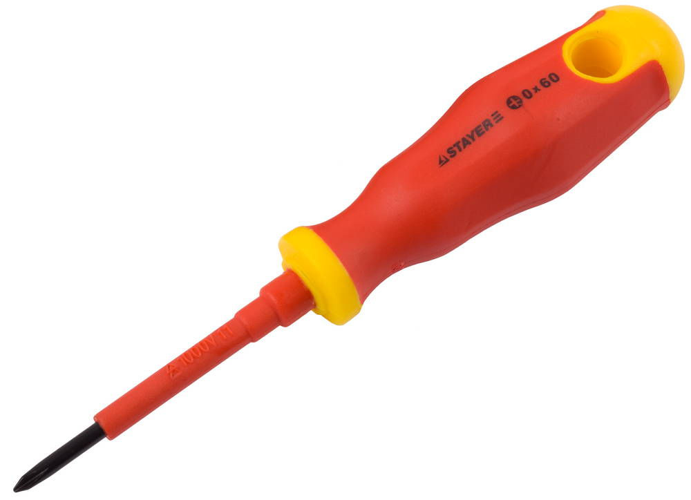 Отвертка диэлектрическая PH0 х 60 мм Electro Professional STAYER 25142-0-06