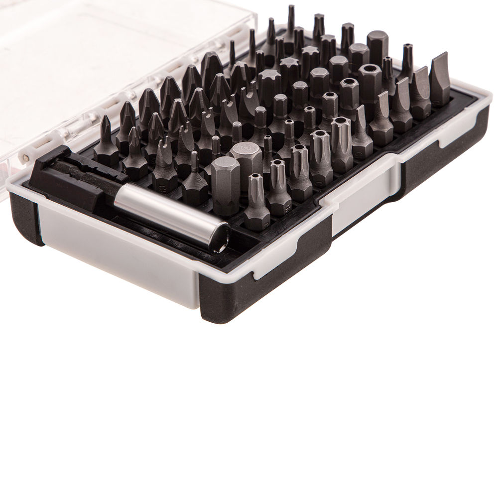 Набор бит с магнитным держателем, CrV, 61 шт. Matrix (11387)