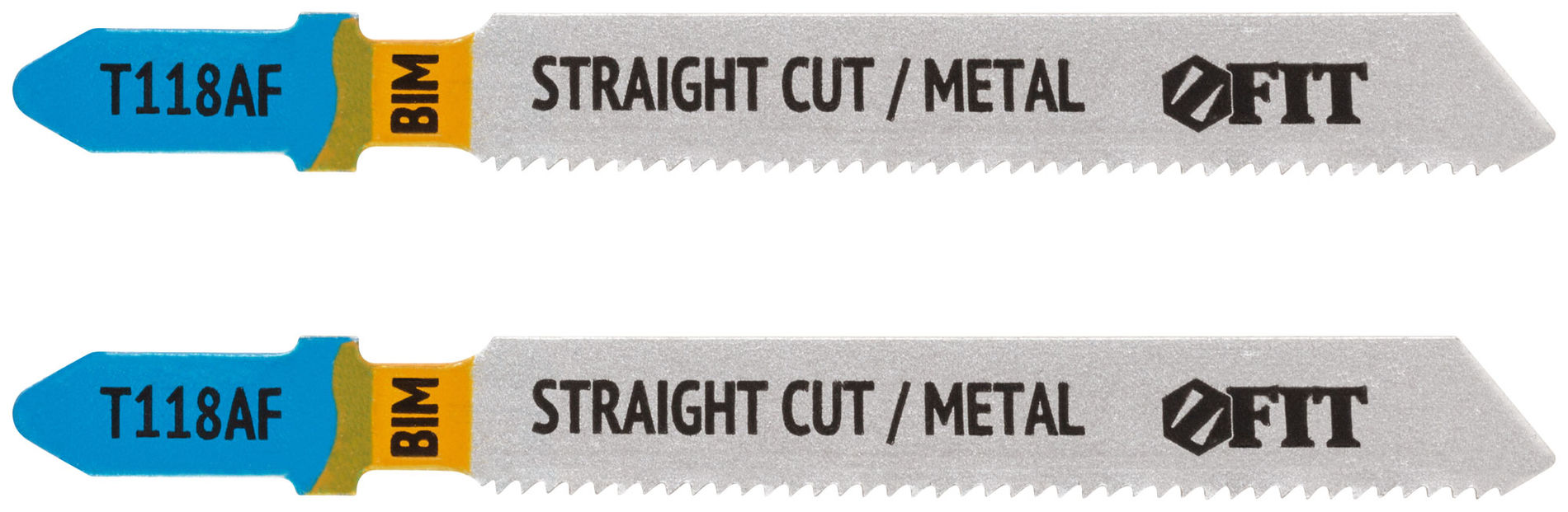 Полотна по металлу, Bimetal, фрезерованные, волнистые зубья, 76/51/1,2 мм (T118AF), 2 шт. (40916)