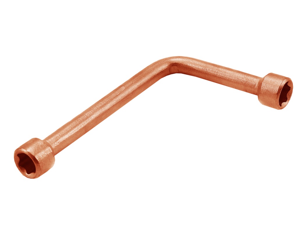 Ключ торцевой изогнутый 20 омеднение