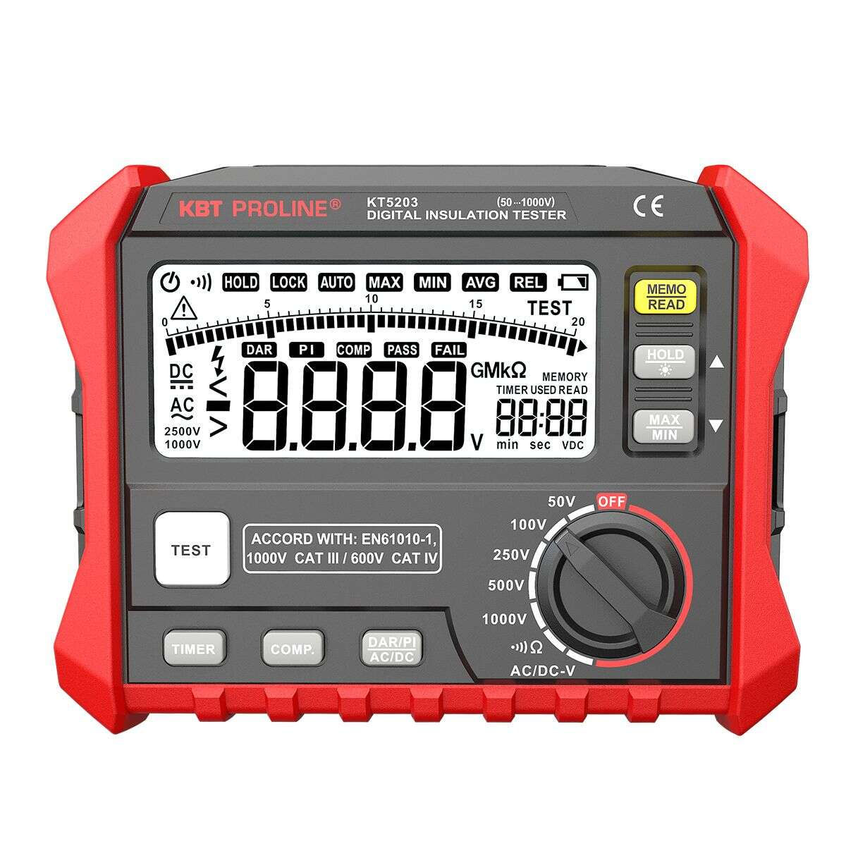 Мегаомметр цифровой KT 5203 серия PROLINE (КВТ) (89638)