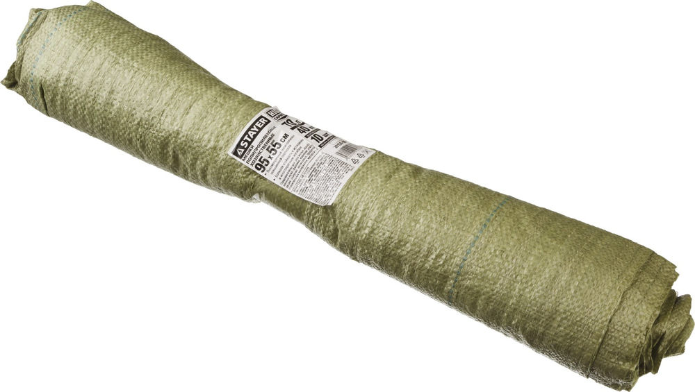 Мешки мусорные хозяйственные HEAVY DUTY, 95 х 55 см, 70 л (40 кг), 10 шт, зеленые, плетеные, строительные STAYER 39158-95
