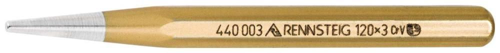 Пробойник DIN 6458 тип B, O 4 мм, 10 x 120 мм, 8-гран. профиль (RE-4400040)