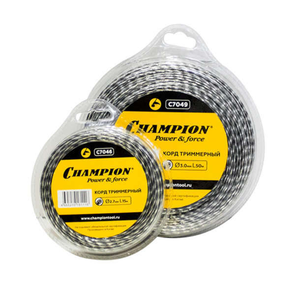 Корд трим.CHAMPION Tri-twist 3.0мм*50м (витой треугольник) (C7049)