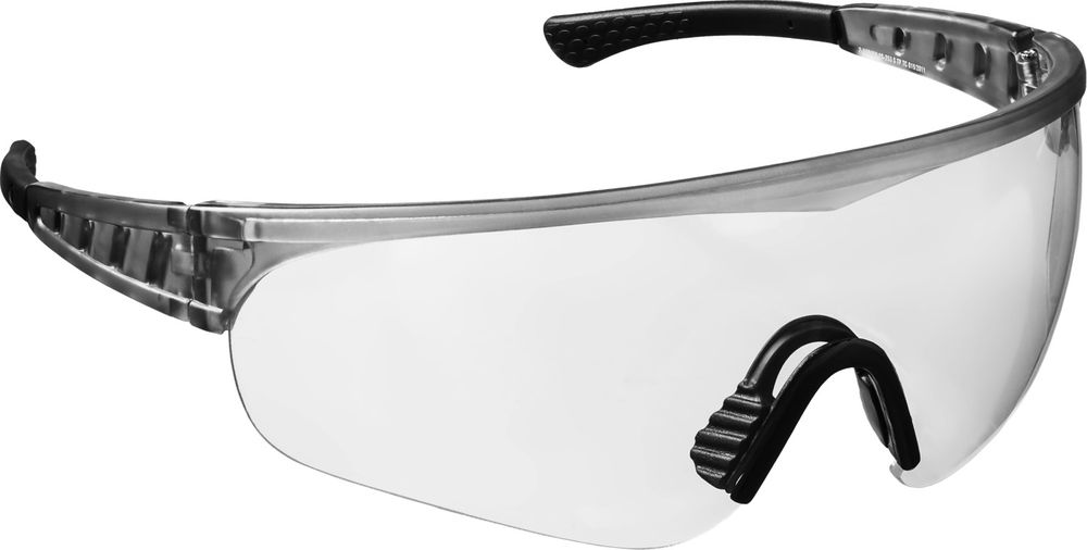 Очки защитные HERCULES, открытого типа, прозрачные, широкое моностекло STAYER Professional 2-110431_z01