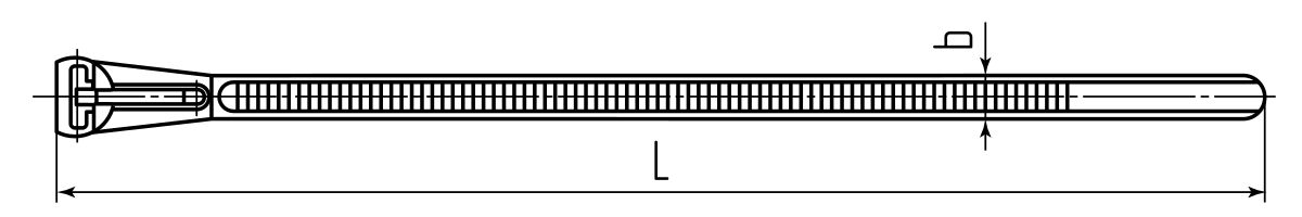 Стяжка нейлоновая КСР 7.5x200 (бел) (100шт) (Fortisflex) (56183)