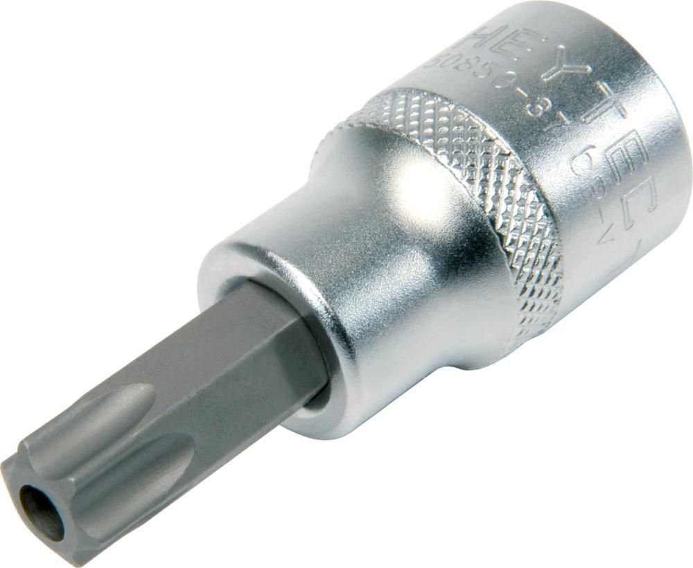 Головка торцевая с вставкой-битой TORX с отверстием под штифт 1/2 TT20 x 62 мм 50850-37 HE-50850372083