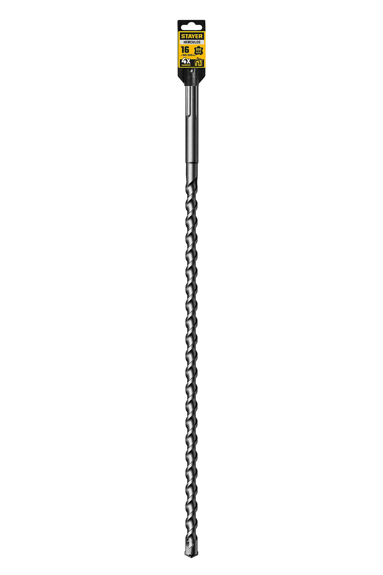 Бур SDS-max PROFESSIONAL HERCULES-4Х 16 x 880/1020 мм STAYER 29370-880-16