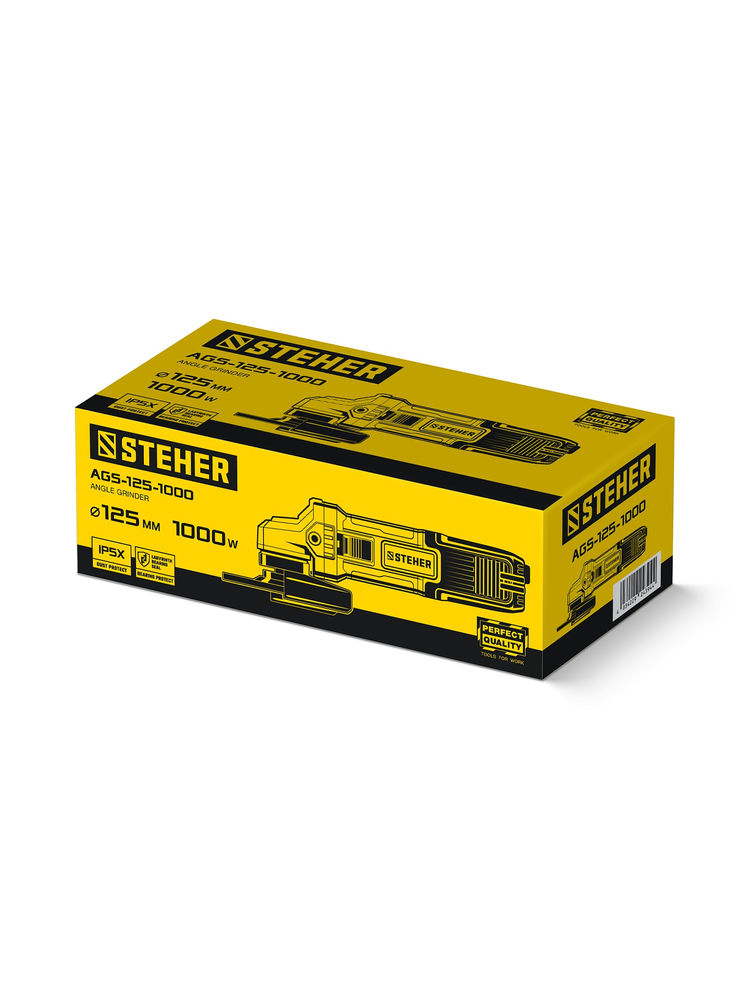 УШМ d 125 мм, 1000 Вт STEHER AGS-125-1000