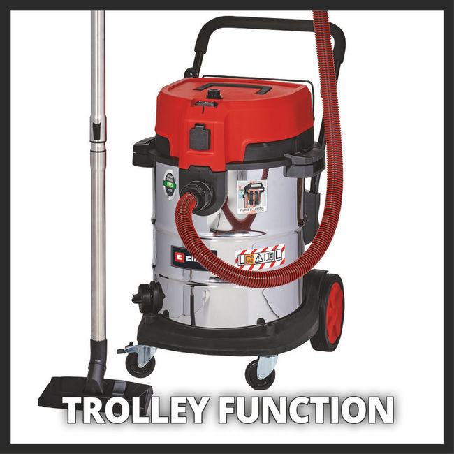 Пылесос строительный Einhell TE-VC 2350 SACL,1600вт,230мбар,50л,очистка фильтра,розетка (2342475)