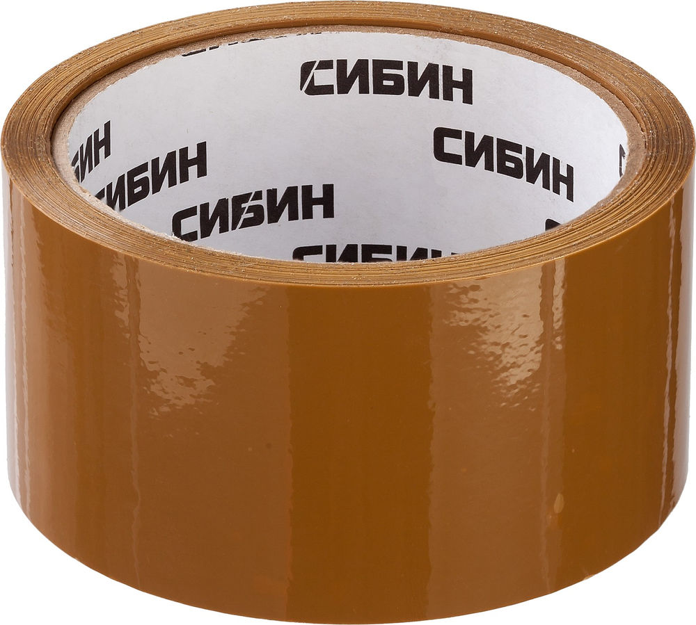 Клейкая лента 48 мм 50 м 40 мкм коричневая СИБИН 12057-50-50_z02