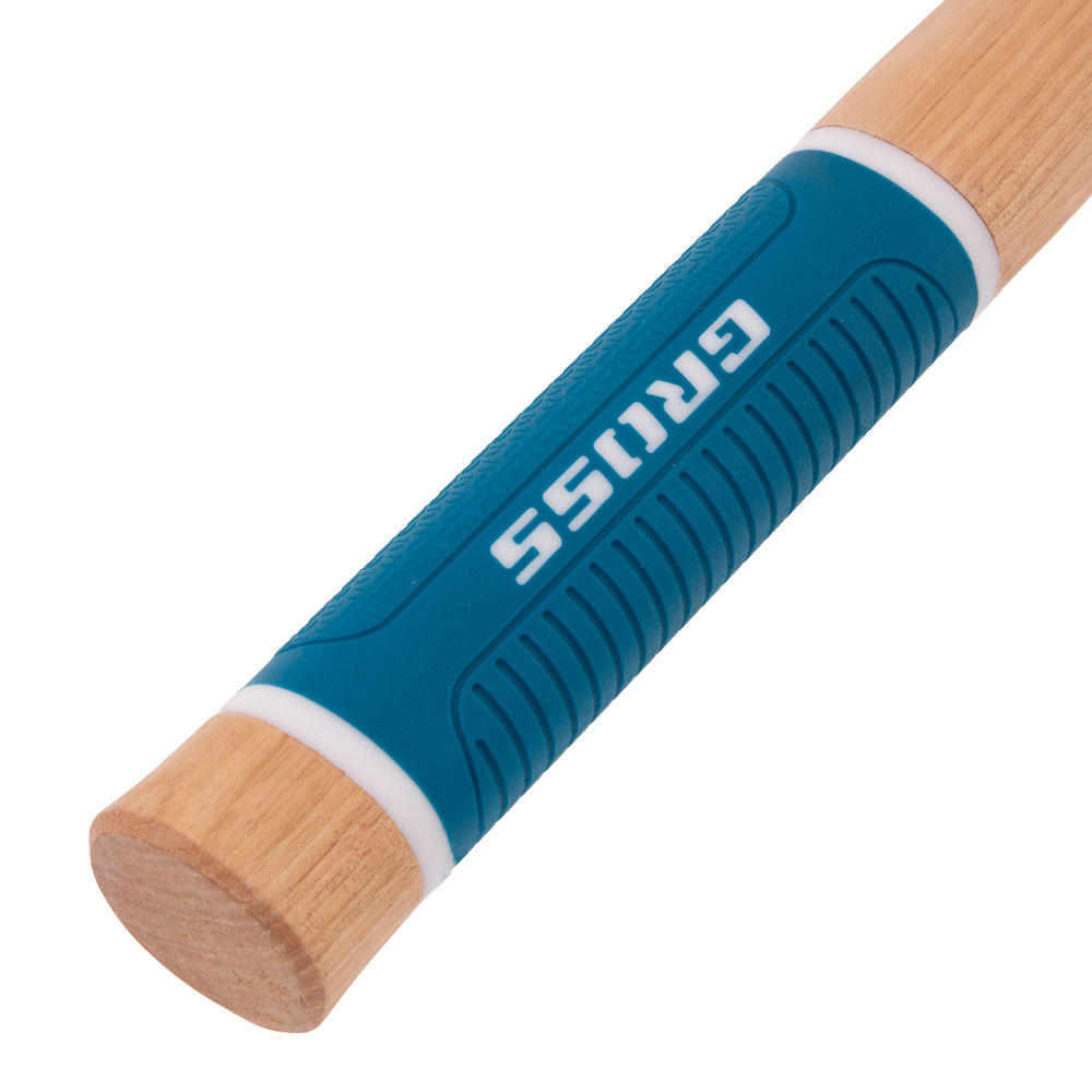 Молоток-гвоздодер,560 г, угол 75, магнит, обрезиненная рукоятка AMERICAN HICKORY GROSS (10419)