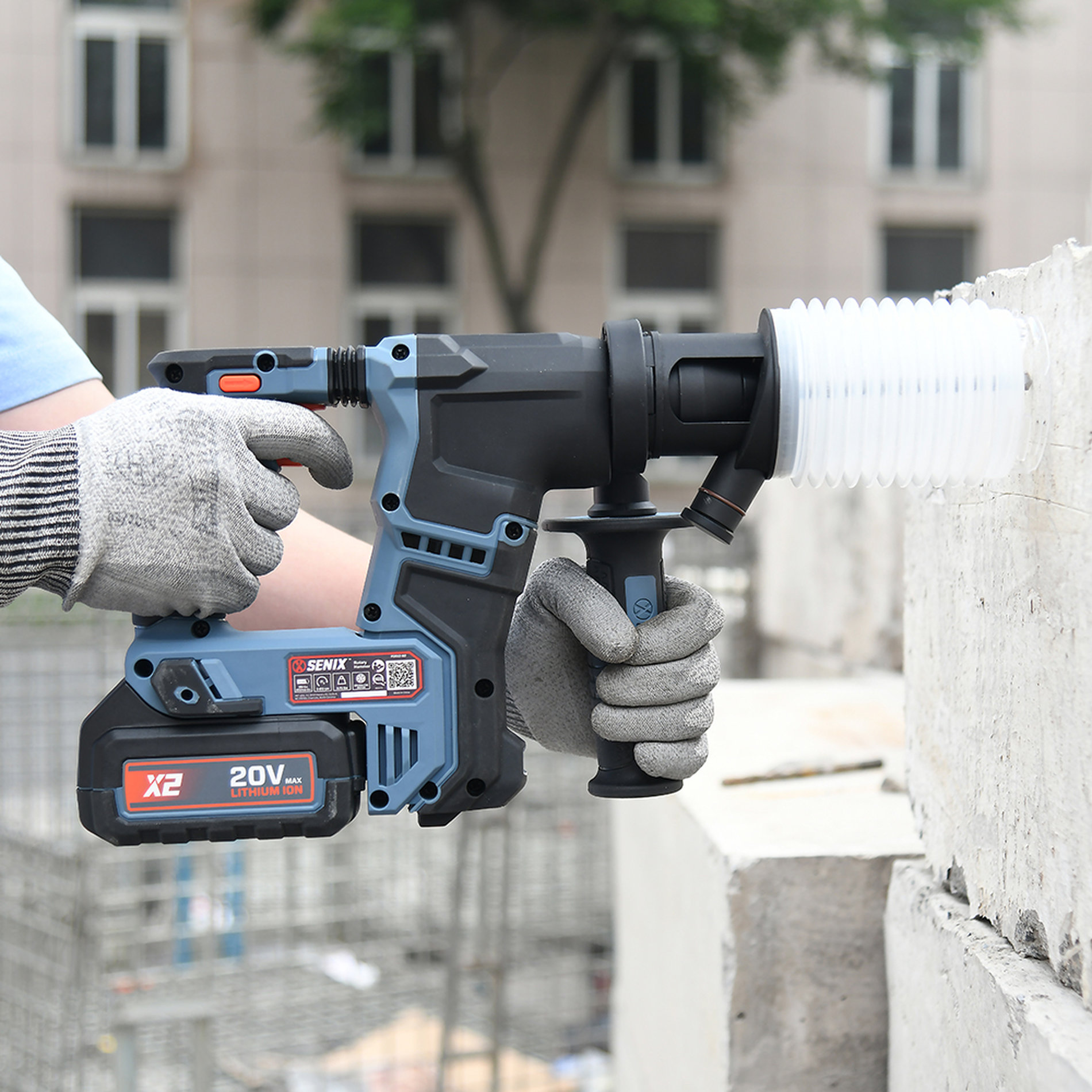 Перфоратор SDS-plus, 1.2Дж, 17 мм, 1х4Ач, ЗУ, кейс X2 20В