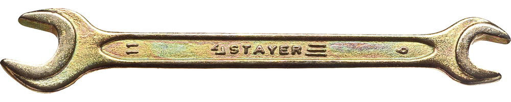 Ключ гаечный рожковый 9 x 11 мм STAYER 27038-09-11