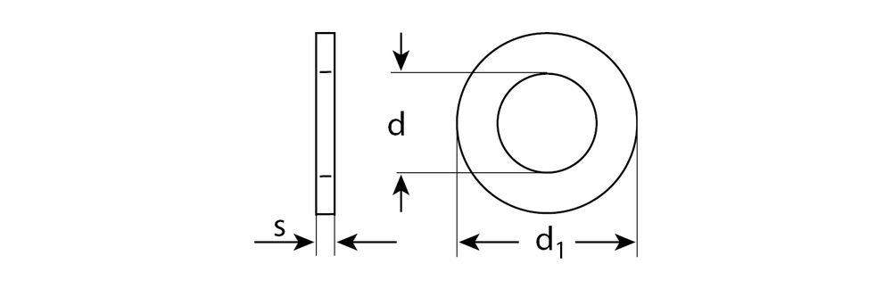 Шайба DIN 125A 12 мм, цинк, 5 кг ЗУБР 303800-12