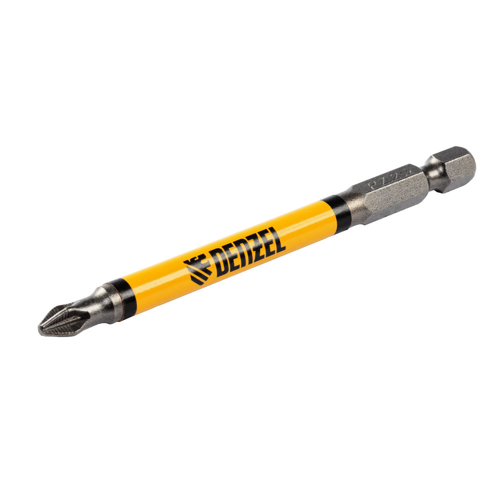 Бита PZ2х90, сталь S2, цилиндр., 10 шт. Е 6,3 Denzel (11645)