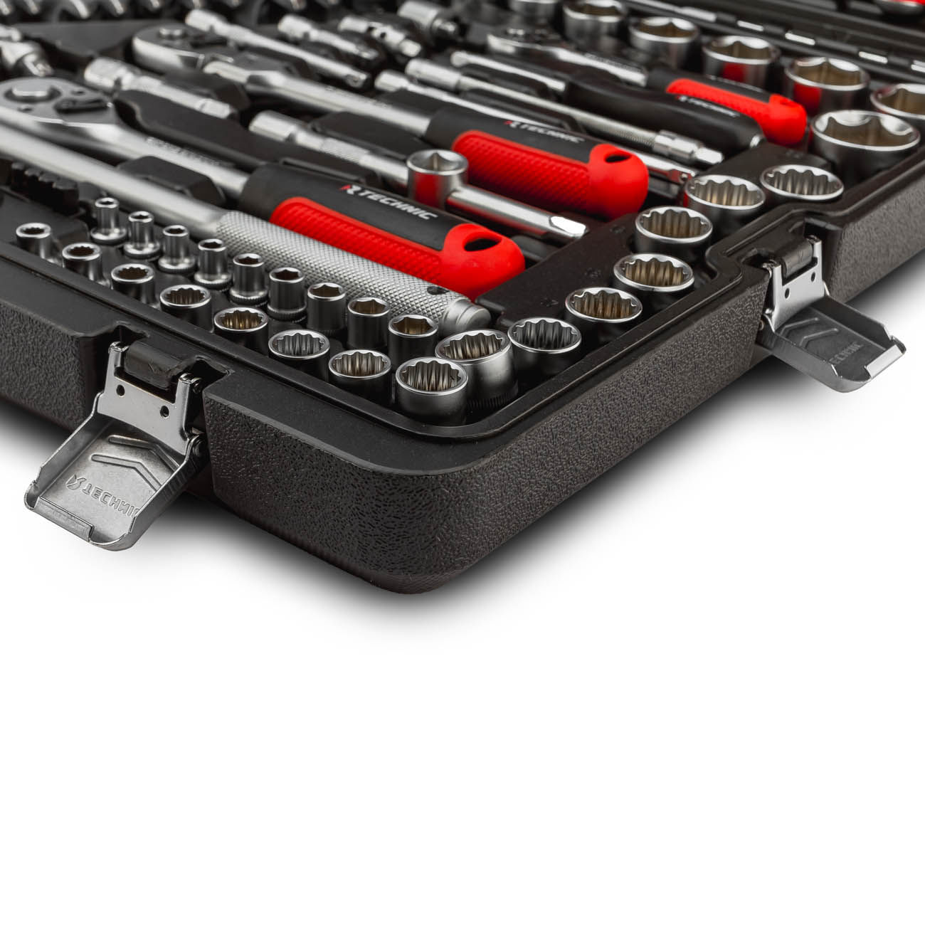 Набор ручных инструментов TECHNIC 142 предмета 1/2, 3/8, 1/4 RUNTEC RT-HT142T