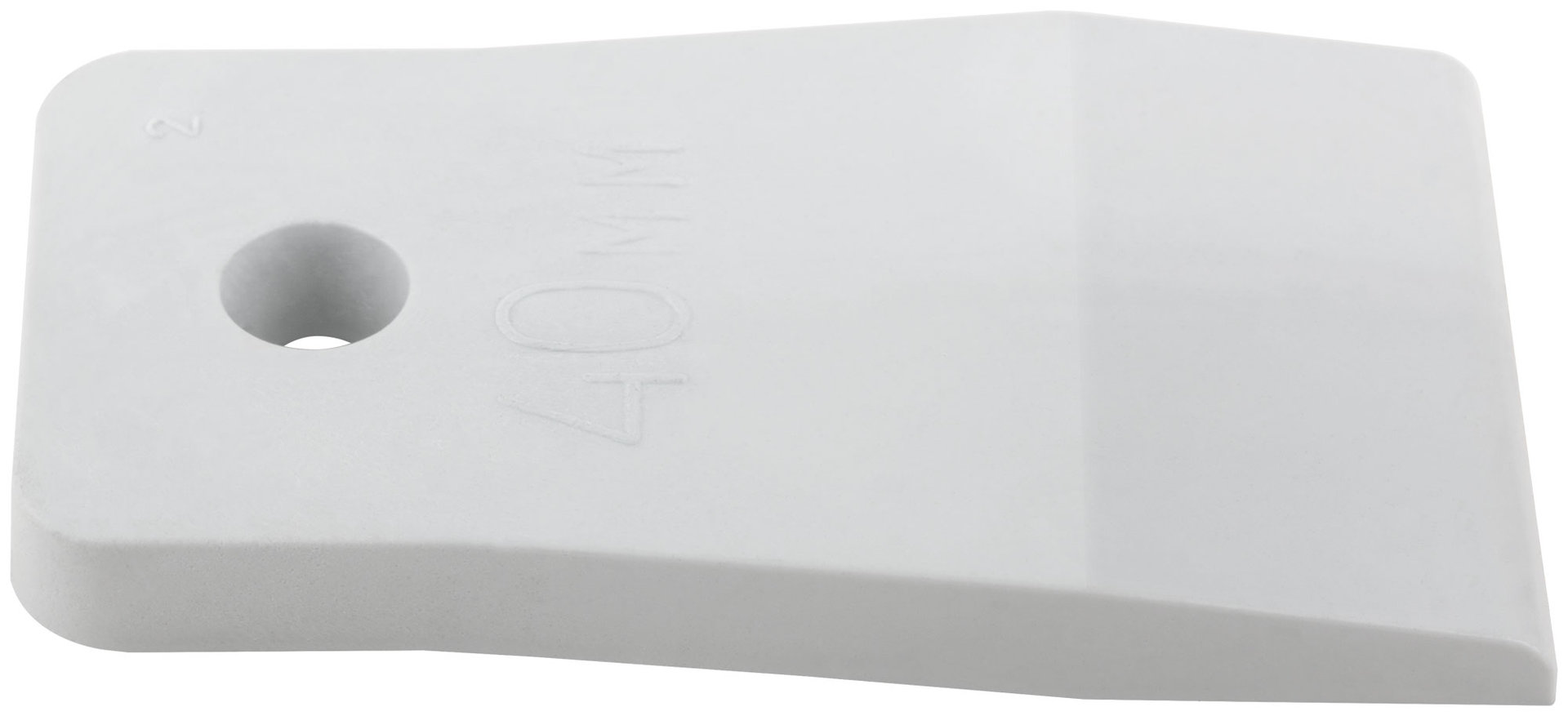 Шпатель резиновый белый 40 мм (06883)