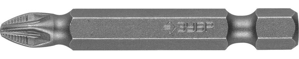 Биты кованые 2 шт, PZ2, 50 мм ЗУБР 26003-2-50-2