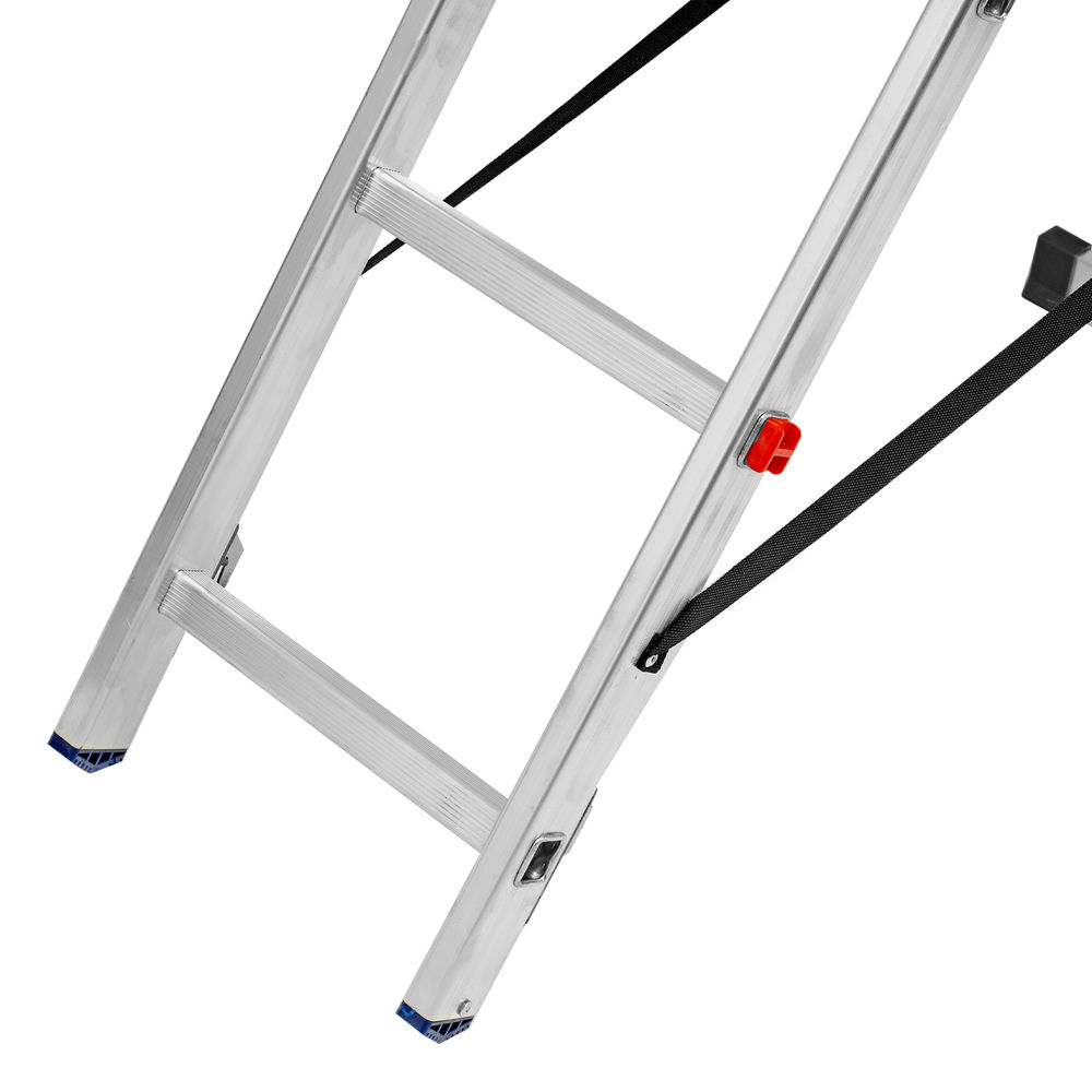 Лестница, 2 х 6 ступеней, алюминиевая, двухсекционная, Сибртех (97906)