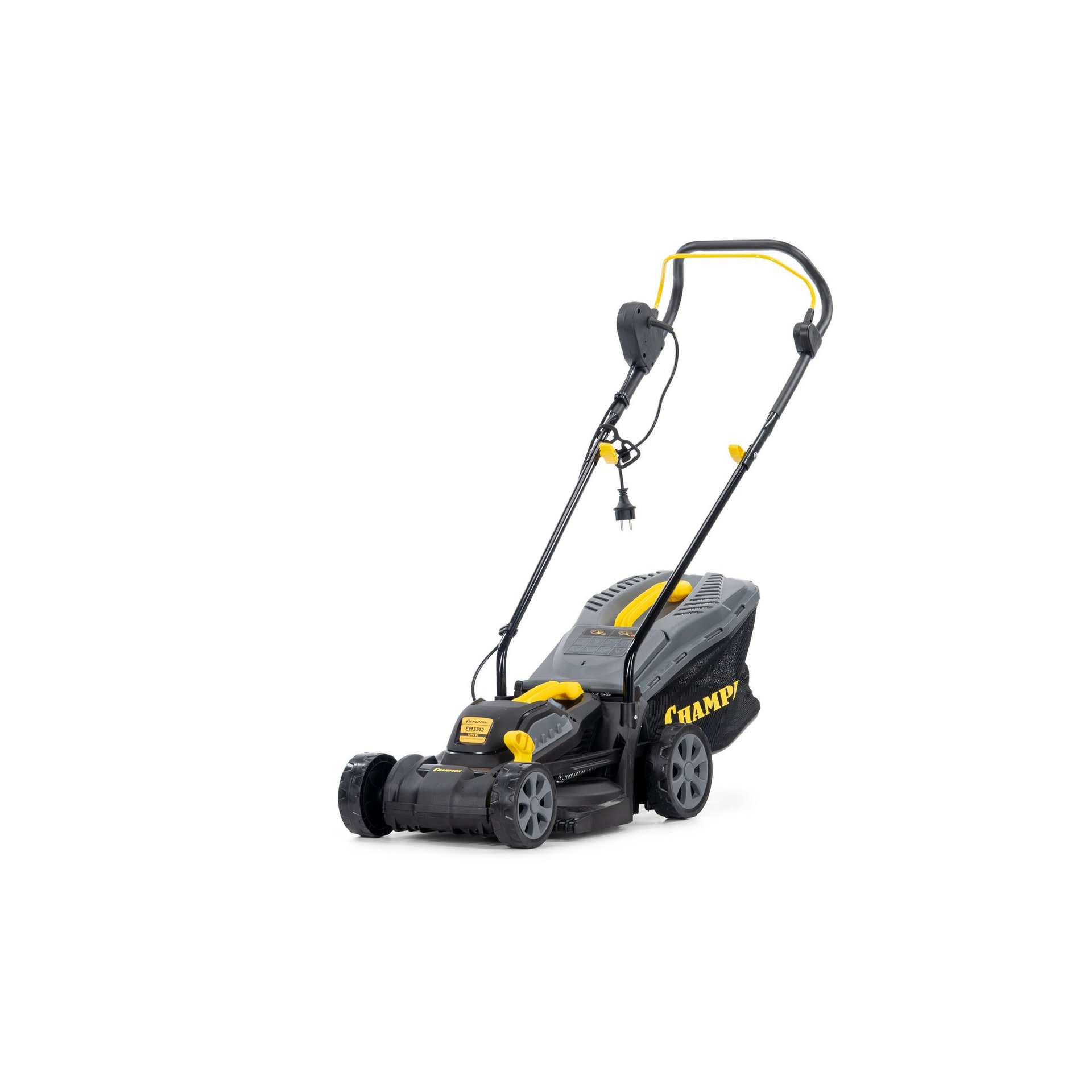 Газонокосилка эл. CHAMPION EM3312 (1,2 кВт травосб. 30л ширина 330мм 25-65мм, 8,5кг) (EM3312)