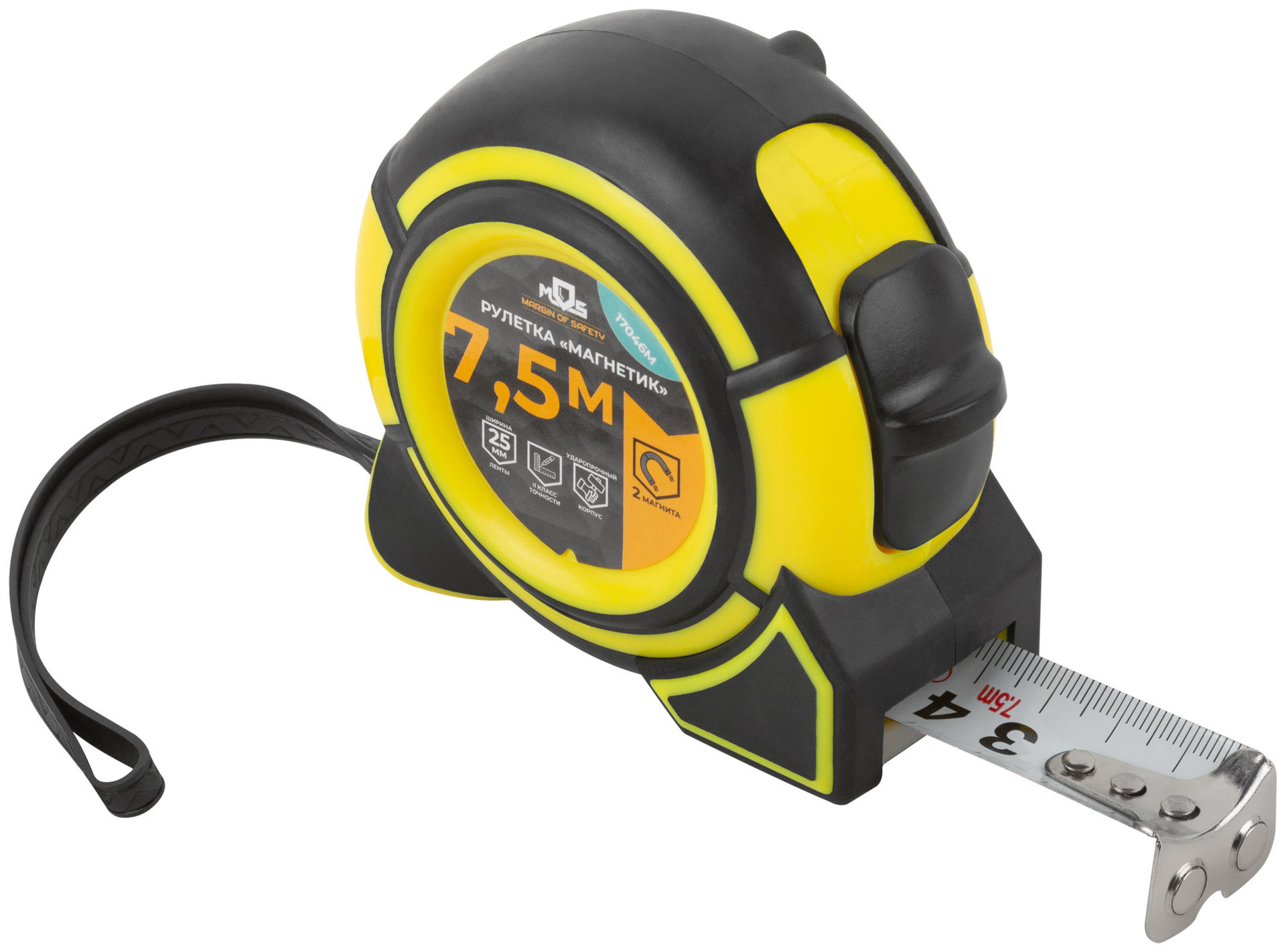 Рулетка Магнетик 7,5 м x 25 мм