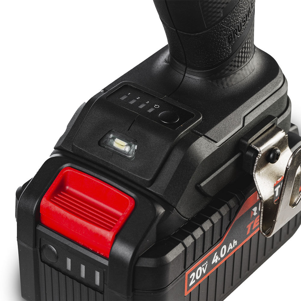 Гайковерт ударный аккумуляторный RUNTEC TECHNIC 1/2, 20В, 2*4Ач, 300Нм, RUNTEC, RT-IW300T