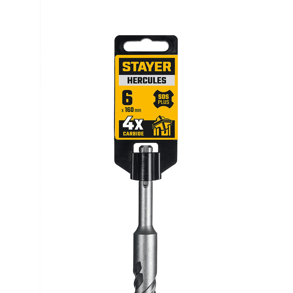 Бур SDS-plus HERCULES-4Х STAYER 6x160 мм 29290-160-06  